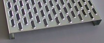 Folded perforated sheet